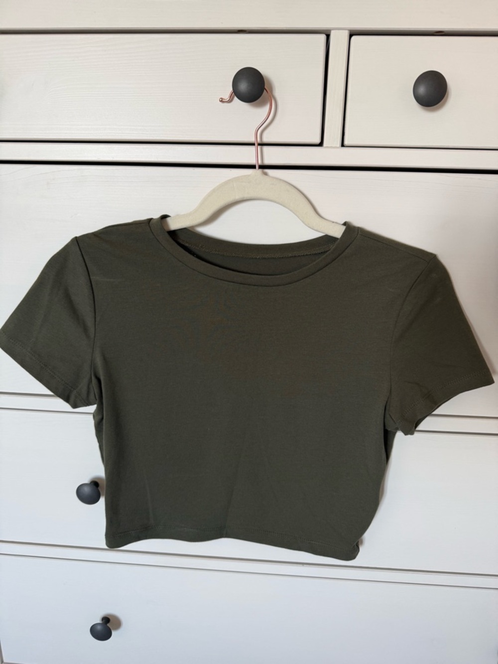 American Eagle Outfitters Olive Green Crop Top